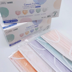香港製 - Canuxi Palette 高透氣 5色外科耳掛式口罩 ASTM Level 3 (獨立包裝) 香港製 - Canuxi Palette 高透氣 5色外科耳掛式口罩 ASTM Level 3 (獨立包裝)