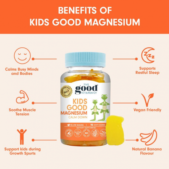 Kids Magnesium (90 capsules) *Calm before bedtime*