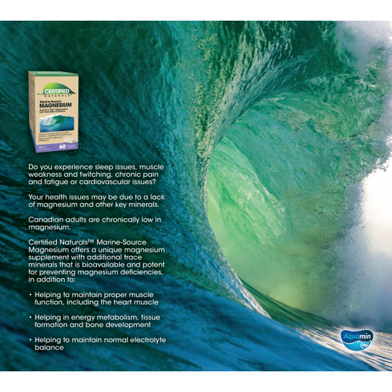 Marine-Source Magnesium (60s), Patented Marine Magnesium (60 Capsules) Marine-Source Magnesium (60s), Patented Marine Magnesium (60 Capsules)