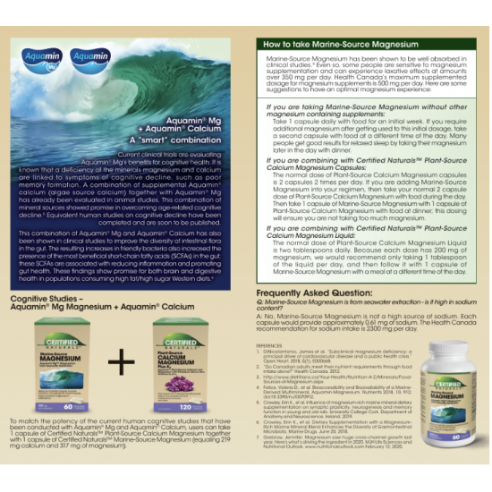 Marine-Source Magnesium (60s), Patented Marine Magnesium (60 Capsules) Marine-Source Magnesium (60s), Patented Marine Magnesium (60 Capsules)