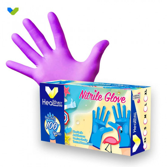 Ding Qing Gloves (HEALTHBUYNOW) (Made in Malaysia) 【Purple】