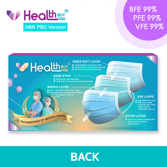 Healthbuynow Pro Lv3 醫用成人口罩(香港製造)