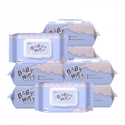 Pure water alcohol-free packaged wet wipes (set of 10 packs) Pure water alcohol-free packaged wet wipes (set of 10 packs)