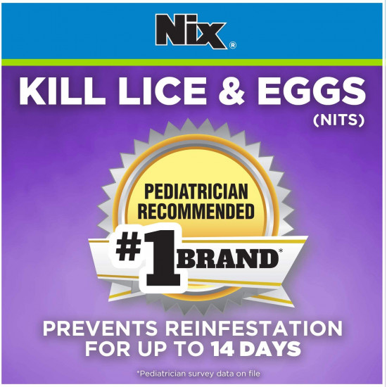 Nix Lice Killing Treatment Cream Rinse with Nit Comb -Kills Lice & Eggs  (Nits)