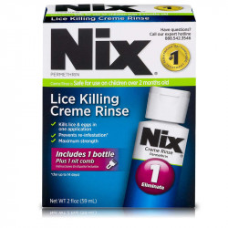 Nix Lice Killing Treatment Cream Rinse with Nit Comb -Kills Lice & Eggs  (Nits) Nix Lice Killing Treatment Cream Rinse with Nit Comb -Kills Lice & Eggs  (Nits)