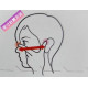 Three-dimensional super three-dimensional mask (red 10.5cm) Three-dimensional super three-dimensional mask (red 10.5cm)