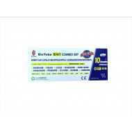 BioTeke - 10in1 Rapid Test Kit [SARS-coV2/Flu A/Flu B/HPIV2/HPIV1+3/RSV/ADV/MP/SP/HMPV] Single Pack