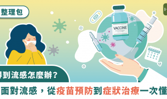 整理包/確診流感怎麼辦？ 從流感疫苗預防到症狀治療一次懂