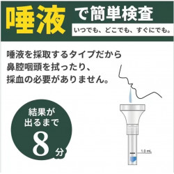 Japan's Kobayashi Pharmaceutical Co., Ltd.'s new coronavirus self-antigen test kit (saliva test) Japan's Kobayashi Pharmaceutical Co., Ltd.'s new coronavirus self-antigen test kit (saliva test)