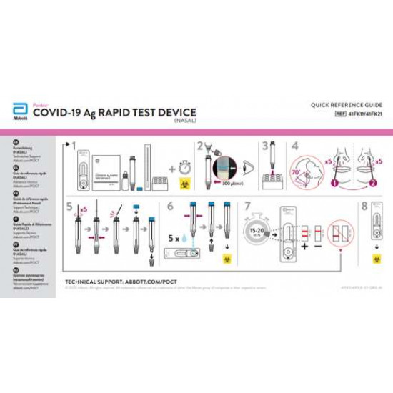 Panbio New Coronary Antigen Self-Test Rapid Test Kit [Nasal Swab Test]-Single 1 Pack