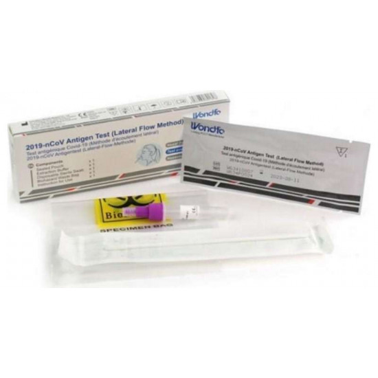 Wondfo Wondfo New Coronavirus Antigen Rapid Test Kit 1 Box [Hong Kong Government Approved] [Nasal Swab Test Kit]SARS-CoV-2 Antigen Rapid Test (Immunochromatography)