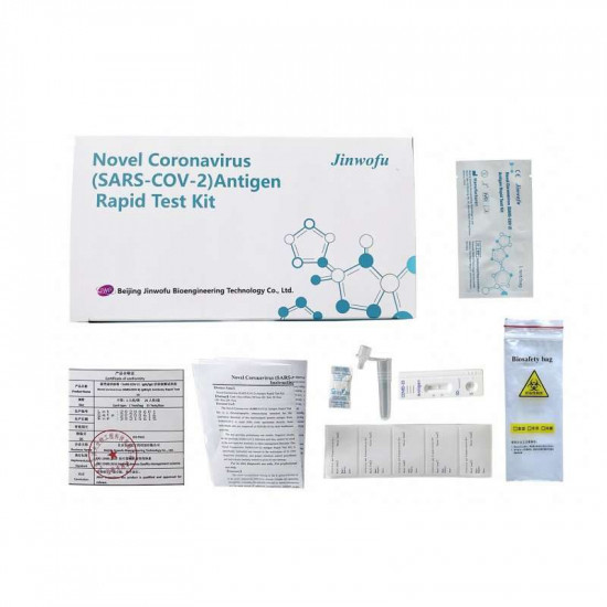 Jinwolf Novel Coronavirus (2019-nCoV) Antigen Detection Kit (Pack of 5)