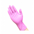 粉色丁晴手套