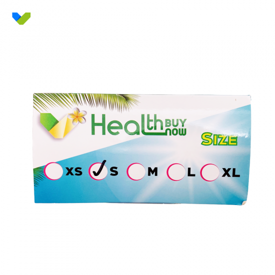 PVC gloves [no powder] produced by HEALTHBUYNOW(Minimum batch of 10 boxes)