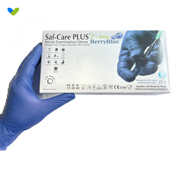 saf-care Hypoallergenic Nitrile Gloves (Made in Malaysia)【Blueberry Color】 saf-care Hypoallergenic Nitrile Gloves (Made in Malaysia)【Blueberry Color】