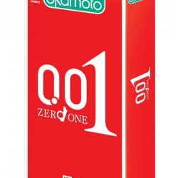 岡本 0.01 水性聚氨酯 PU 安全套 - 紅色盒/4個裝