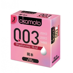 岡本透明質酸 0.03 安全套- 3個小盒裝