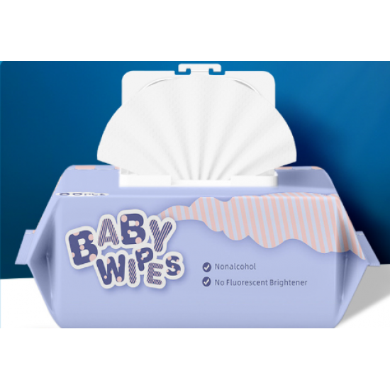 Pure water alcohol-free packaged wet wipes (set of 10 packs)