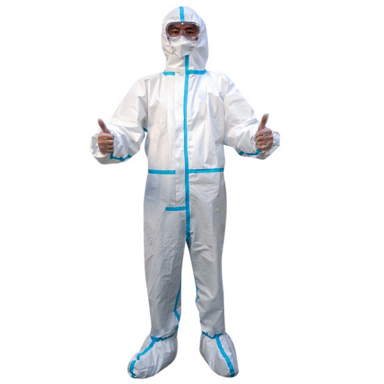 Medical disposable protective clothing with feet (minimum batch of 20 pieces) Medical disposable protective clothing with feet (minimum batch of 20 pieces)
