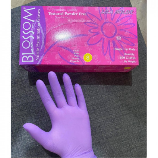Blossom丁晴手套(美國)【紫色】