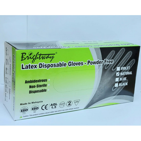 Bingltway powder-free latex gloves (30 boxes minimum batch)