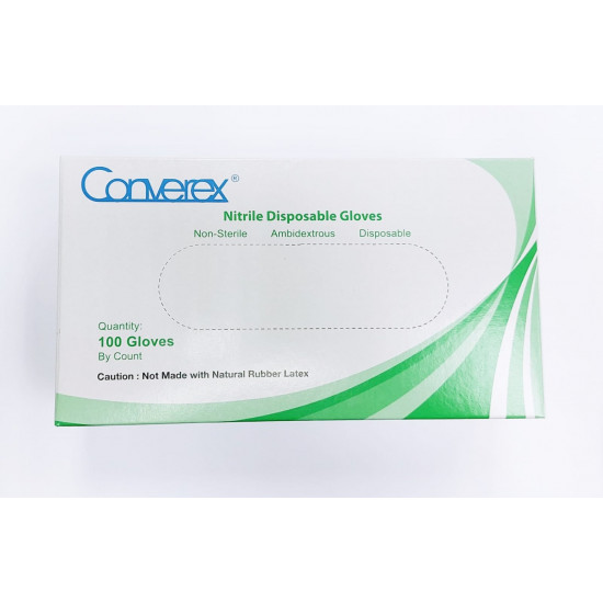 converex nitrile gloves (10 boxes minimum batch)