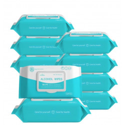 Packed alcohol wet wipes (a set of 10 packs) Packed alcohol wet wipes (a set of 10 packs)