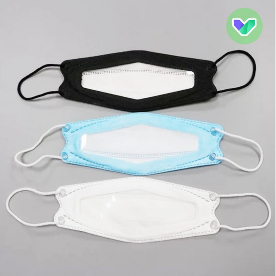 Transparent lip language mask set [transparent mask]