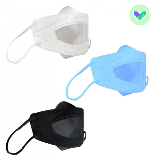 Transparent lip language mask set [transparent mask]