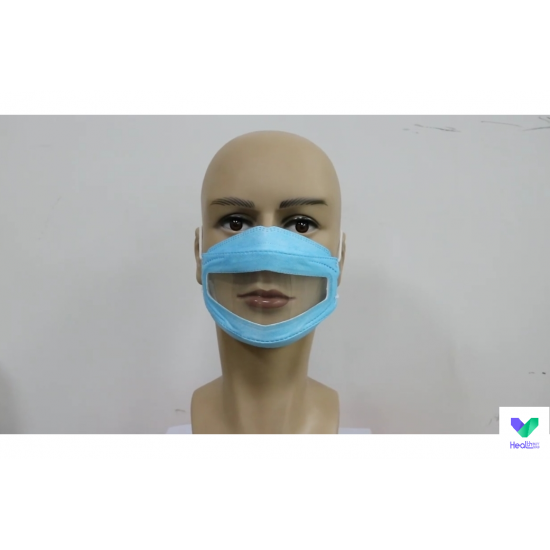 Transparent lip language mask set [transparent mask]