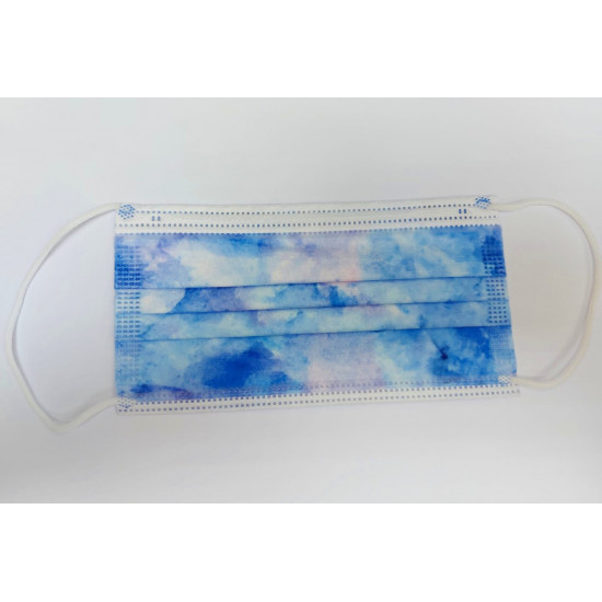Printed tie-dye mask Printed tie-dye mask