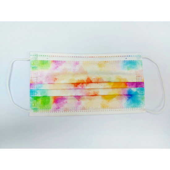 Printed tie-dye mask Printed tie-dye mask