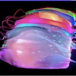 Colorful glowing masks for bars and nightclubs