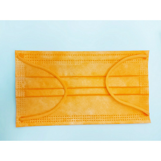 Pumpkin orange three-layer mask Pumpkin orange three-layer mask