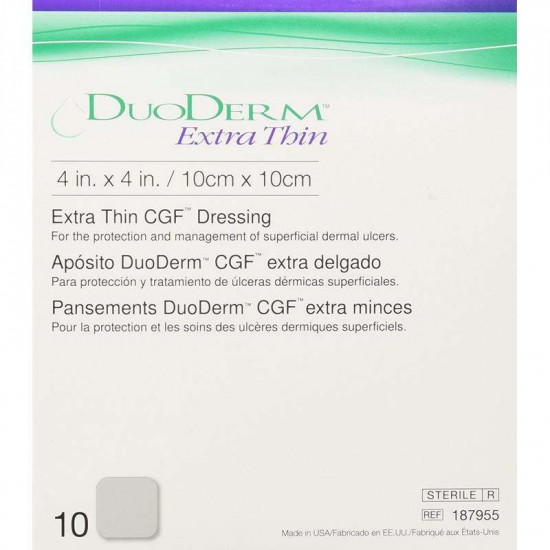 DuoDERM豬油膏(超薄型親水性敷料) 10cm x 10cm (10塊/盒)