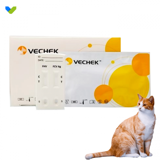 Contagious cat herpes secretion self-test kit