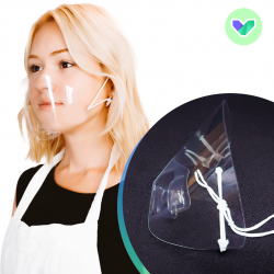 HEALTHBUYNOW透明口罩(10個/套)【半蓋鼻式】 HEALTHBUYNOW透明口罩(10個/套)【半蓋鼻式】